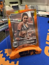 2025 Roxanne Perez Topps Chrome WWE Orange Refractor Parallel !!! 🔥/25