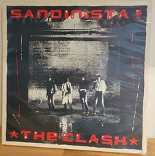 The Clash Sandinista  Original 1980 Epic Records Sterling Pressing 3 LPs Poster