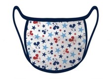 Disney Mickey Americana Red, White, and Blue Face Mask-Size Large