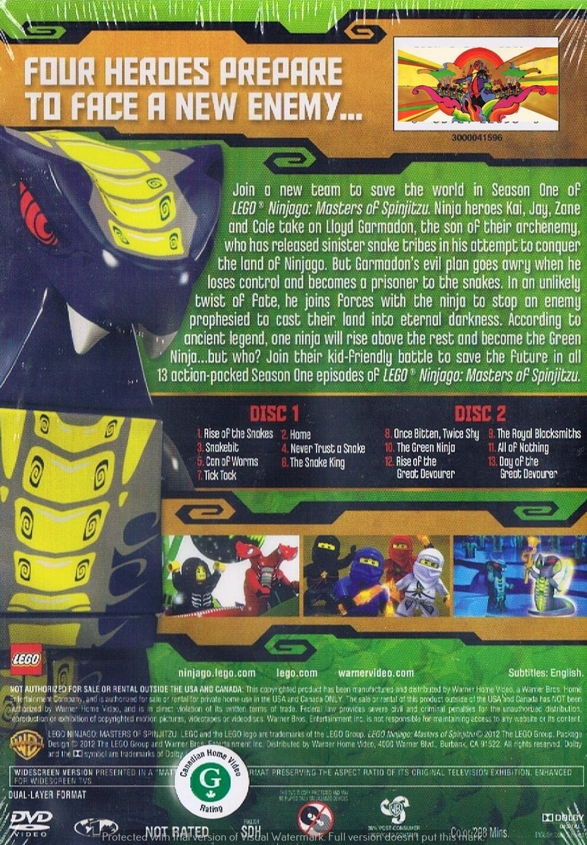 Gianni Togni 廃盤CD 2010リマスター盤 4枚セット 新品未開封 LEGO Ninjago: Masters of Spinjitzu - Season 1 (DVD, 2012, 2-Disc