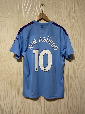 MANCHESTER CITY 2019 HOME SHIRT JERSEY PUMA sz XL #10 KUN AGUERO