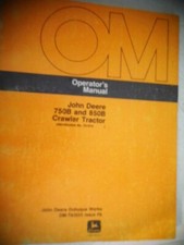 Manuale Operatori Trattore Cingolato John Deere 750B 850B 1986 OM-T83523 Edizione F6