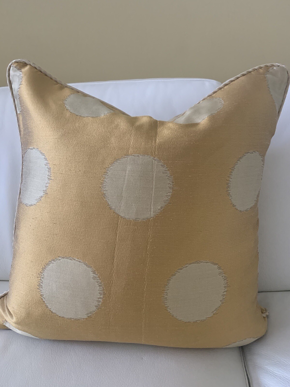 Luxury Kravet Geometric Gold 20x20 Custom Pillow Covers by Top Designer Ava-image