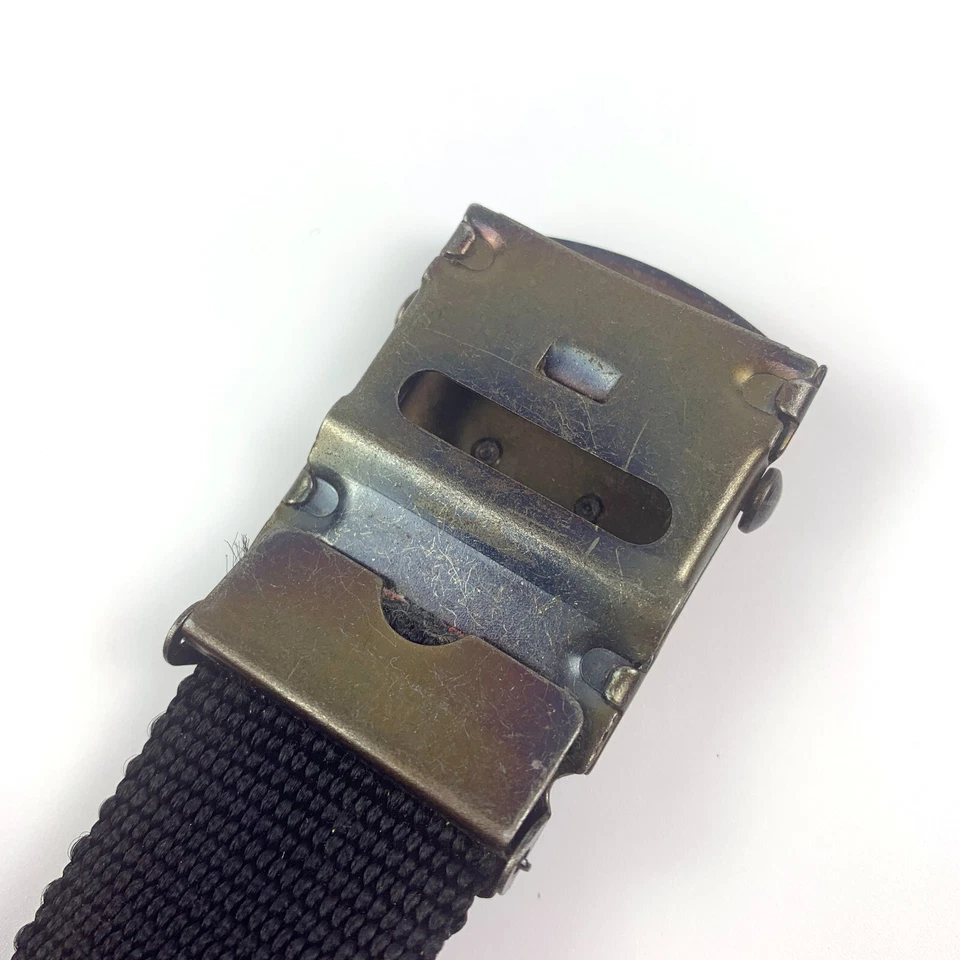 Metal 3-D Motorcycle Belt Buckle w/ Flames 2 x 1.5" Youth Belt Black Red Stripes - Image 3 of 4