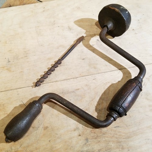 Hand Brace Drill Auger Vintage w Bit Swanky Barn - Picture 3 of 12