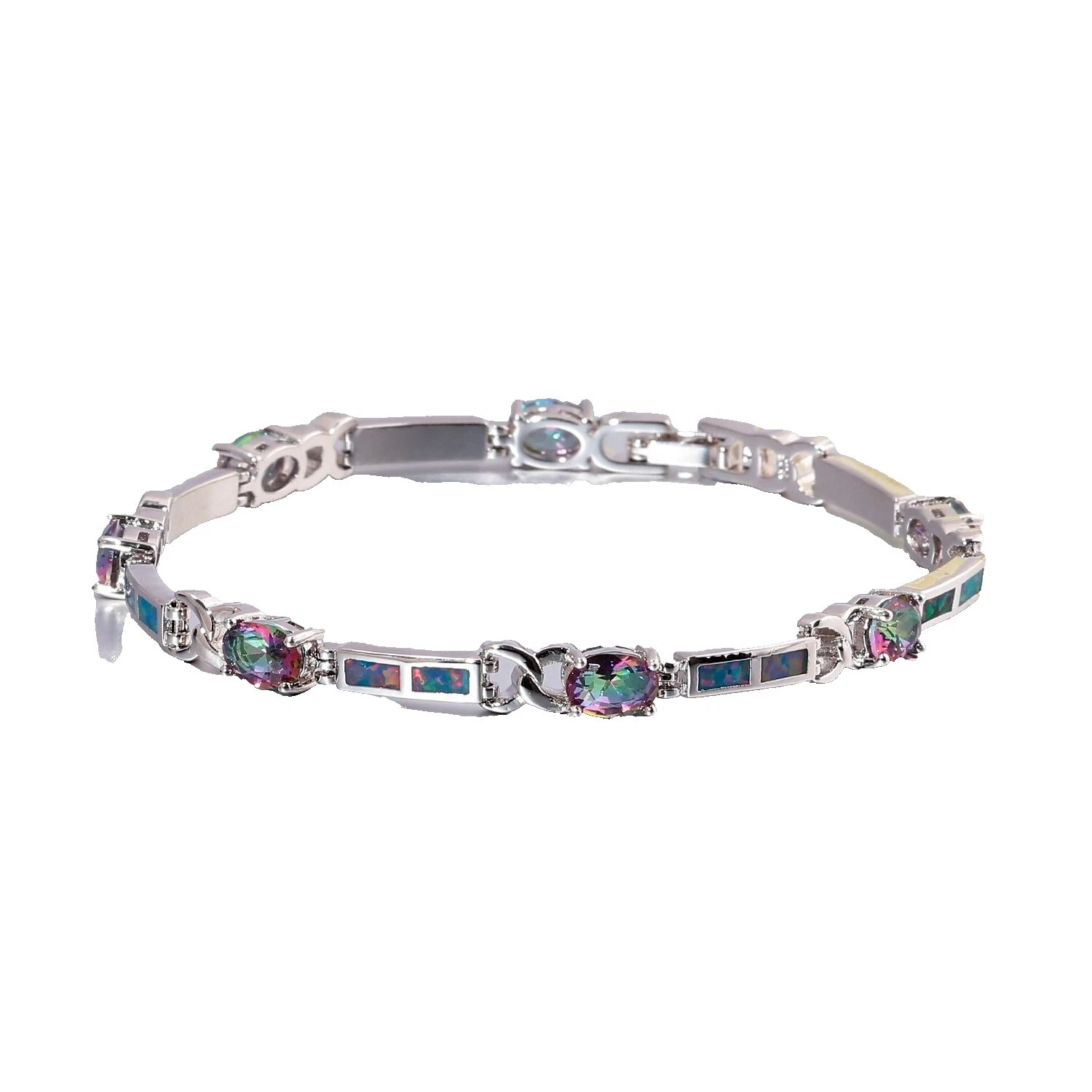 Silver Plated Mystic Topaz Fashion Jewelry