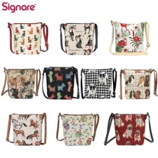 Crossbody Sling Bag Tapestry Animals Design by Signare