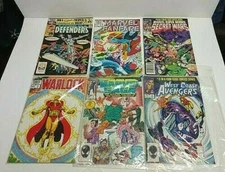 Marvel #5 Warlock # 5 Secret Wars #6 DEFENDERS #101 AVENGERS #3 Marvel Saga #1