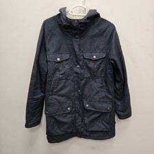 Fjallraven Greenland 89705 Parka G-1000 Faux Sherpa Fur Lined Hood Jacket Small
