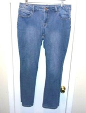 Faded Glory Denim Blue Jeans Boot Cut Zip Fly 5 Pockets Ladies Size 16