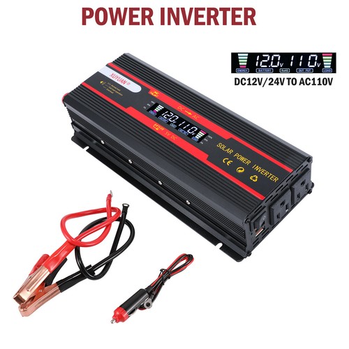 Inversor de energía para automóvil de 7000 W CC 12 V a CA 110 V 220 V onda sinusoidal convertidor solar LCD - Imagen 46 de 191