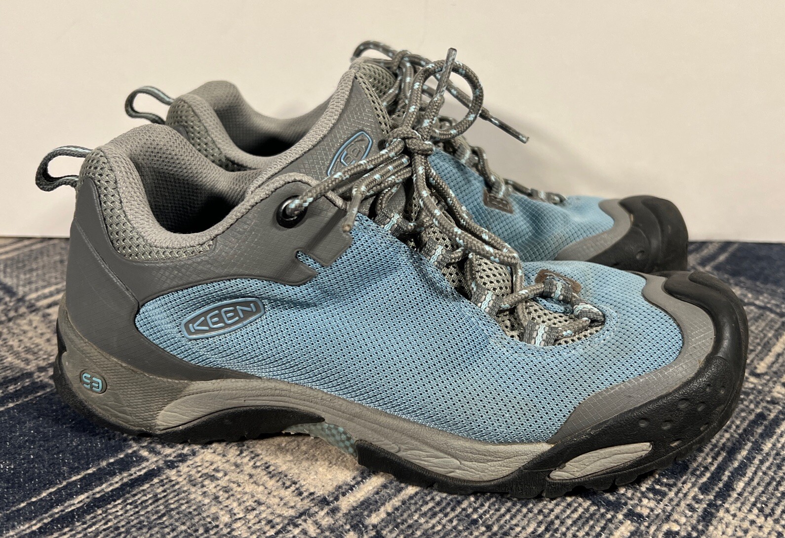 KEEN Scarpe da trekking appassionate donna 8 blu grigio camp arrampicata camminata all'aperto
