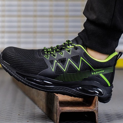 Scarpe da lavoro uomo antinfortunistiche punta acciaio sneakers outdoor antiforatura traspiranti - Foto 6 di 12