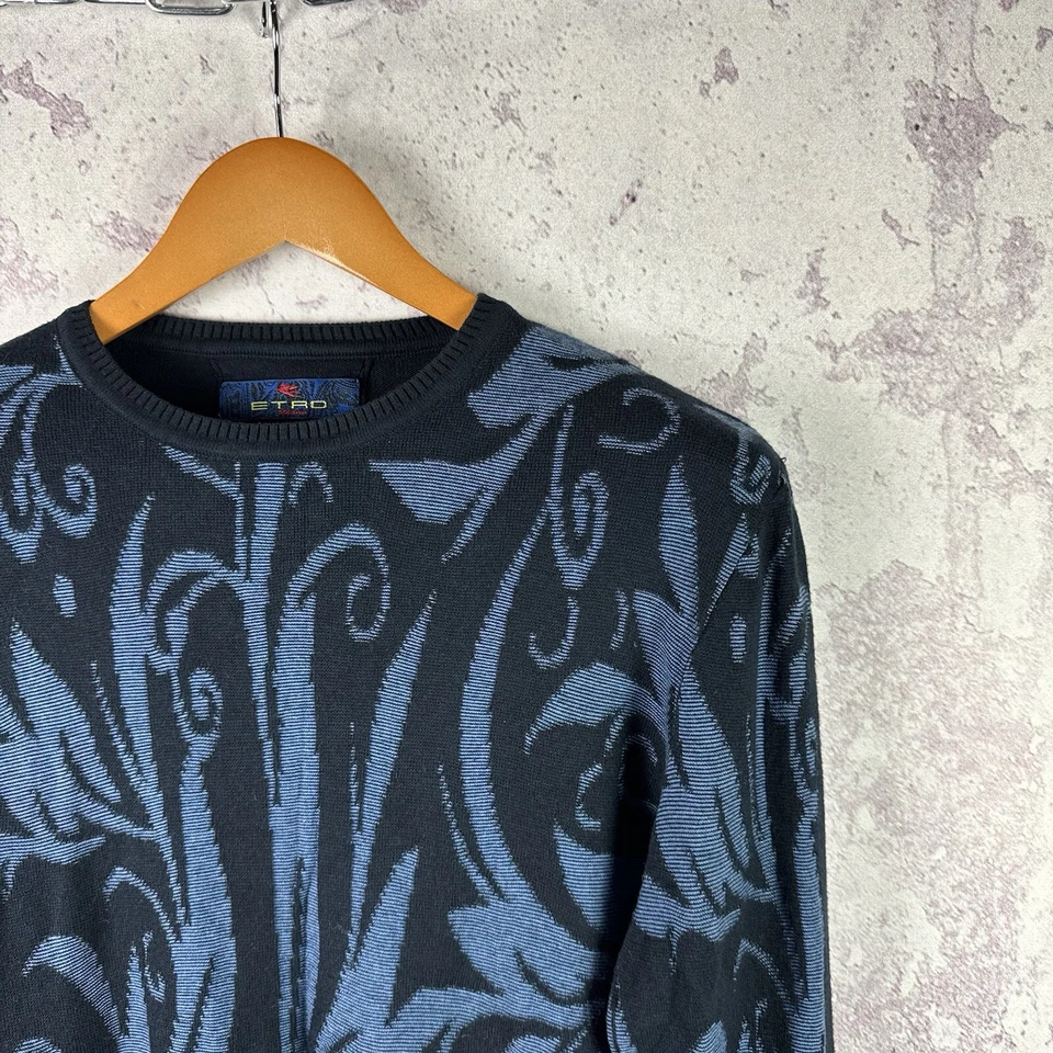 Vintage Sweater ETRO Milano Men’s Long Sleeve Luxury Y2K Size L - Image 2 of 4