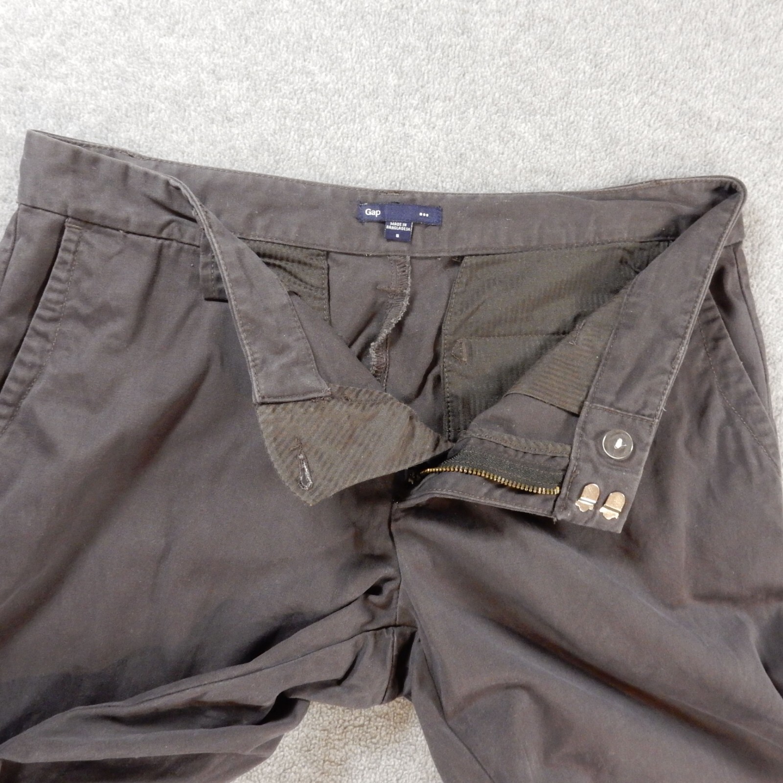 Gap Womens Pants 8 W32 L31 Grey Solid Basic Mid R… - image 5