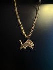 Detroit Lions Logo Pendant Chain Necklace - 22" Length - NFL - Christmas Gift
