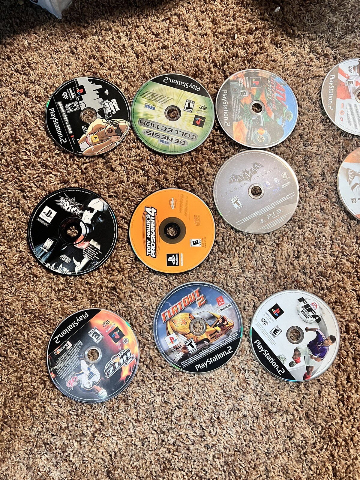 Sony PlayStation PS2 PS1 PS4 Loose Disc Lot of 18 Scratched Need