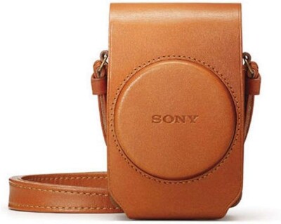 SONY Digital Camera Case Soft Carrying Case Brown LCS-RXG T New F/S