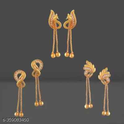 south Indian style Gold Plated Earring/ Combo For Women's/Girls