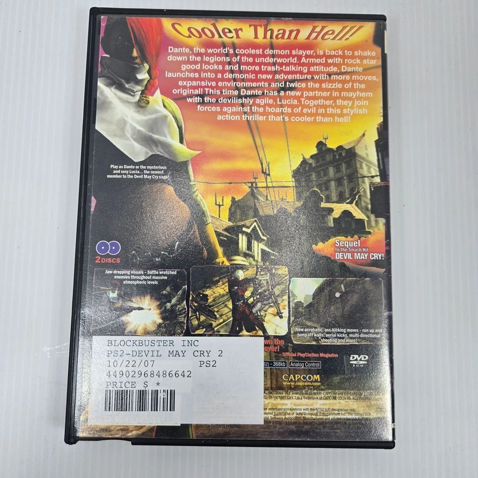 Devil May Cry 2 PlayStation 2 PS2 Game Complete Capcom Action Adventure - Image 2 of 4