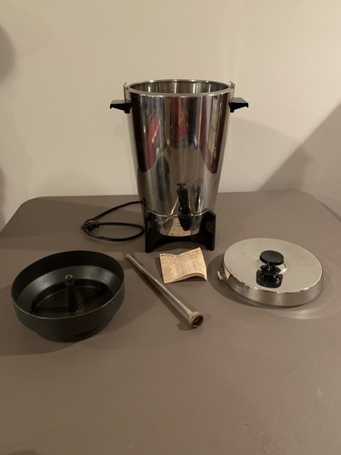 Vintage West Bend 12-30 Cup Stainless 
