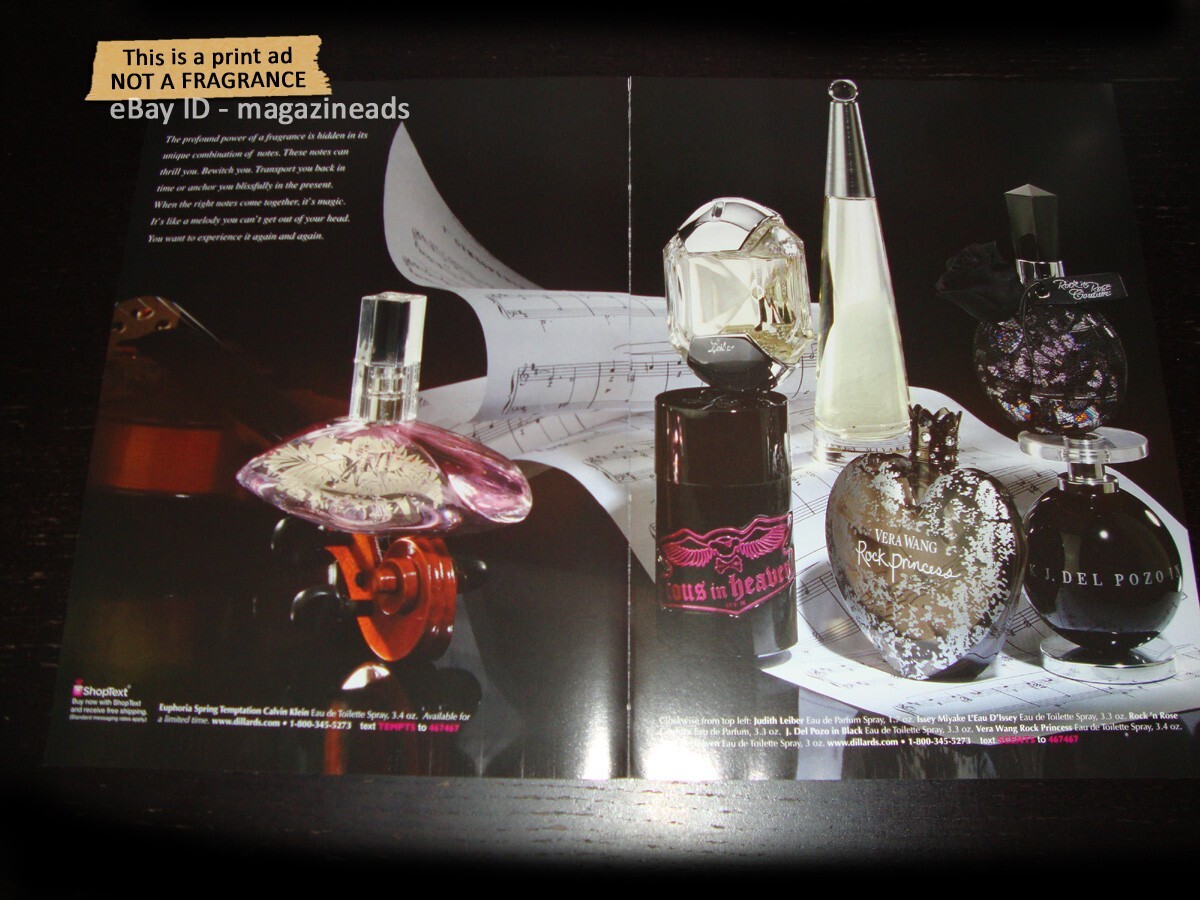 DILLARD'S 'A Symphony of Scents' 8-Page PRINT AD 2009 CALVIN KLEIN