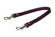 Genuine Leather Wristlet Keychain Hand Strap Purple