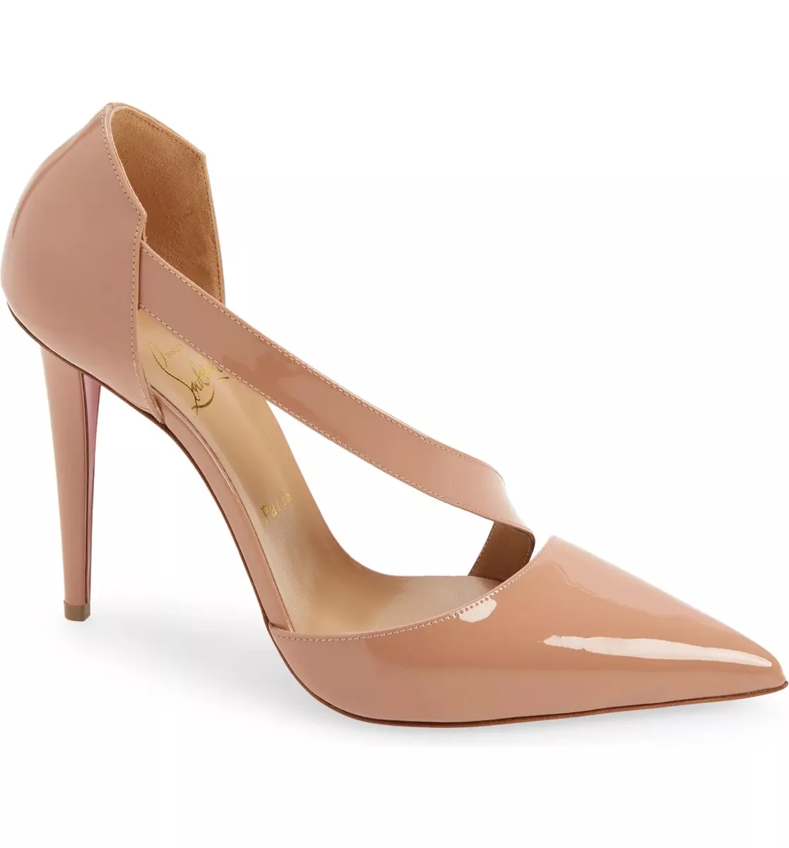 Louboutin tan best sale heels