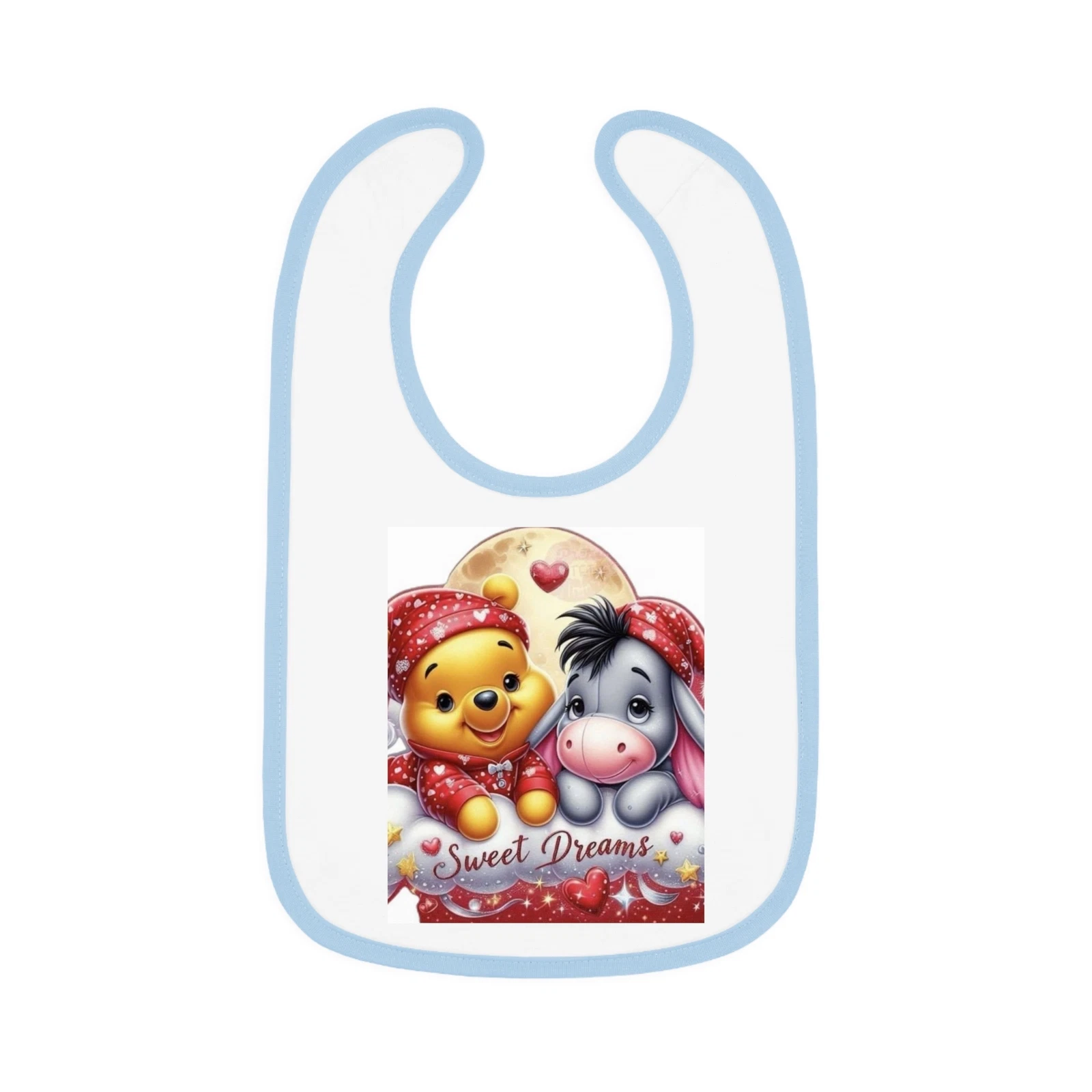 Baby Contrast Trim Jersey Bib
