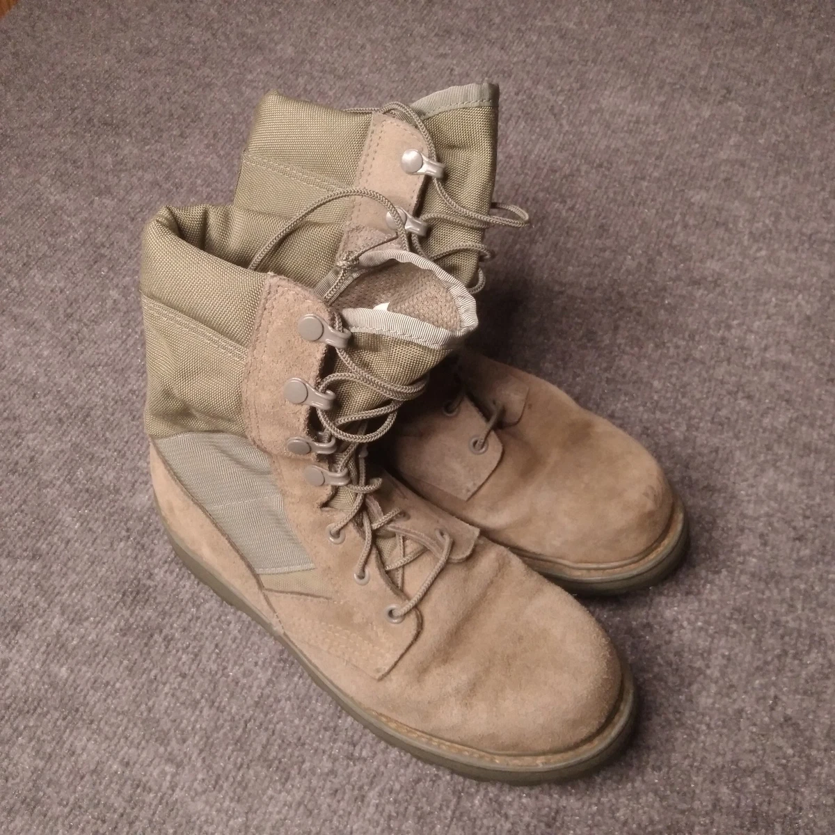 Vibram Sole Leather Boots 6 1 2 R With Toe Protection eBay