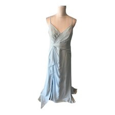 Azazie Evalin Sky Blue Bridesmaid Prom Dress Size C