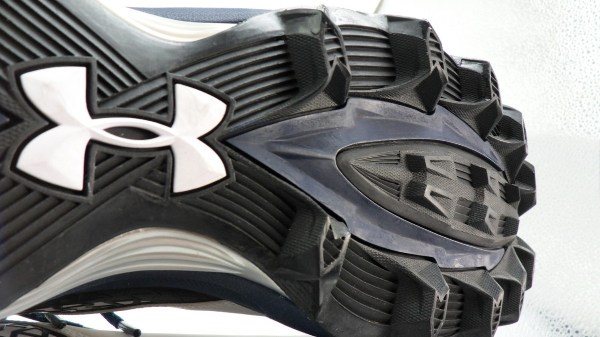 Under Armour? Powerclamp Brawler Sz 16 Football Cleat Cleats Blue Black & White Powerclamp Brawler Size 16 Football Cleat Cleats Black  main image 4