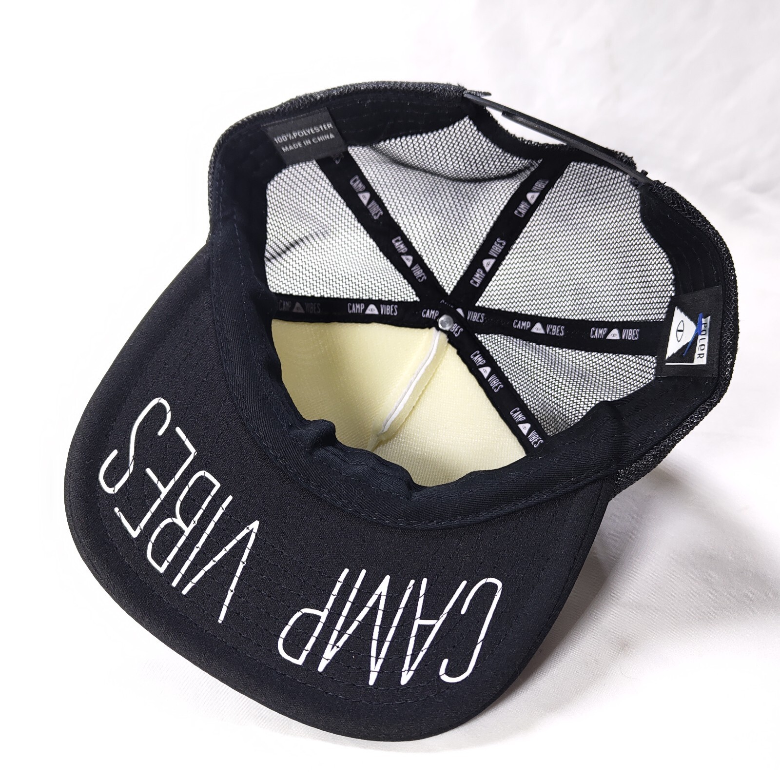 Poler Summit Trucker Hat Cap Snap Back Black Whit… - image 4