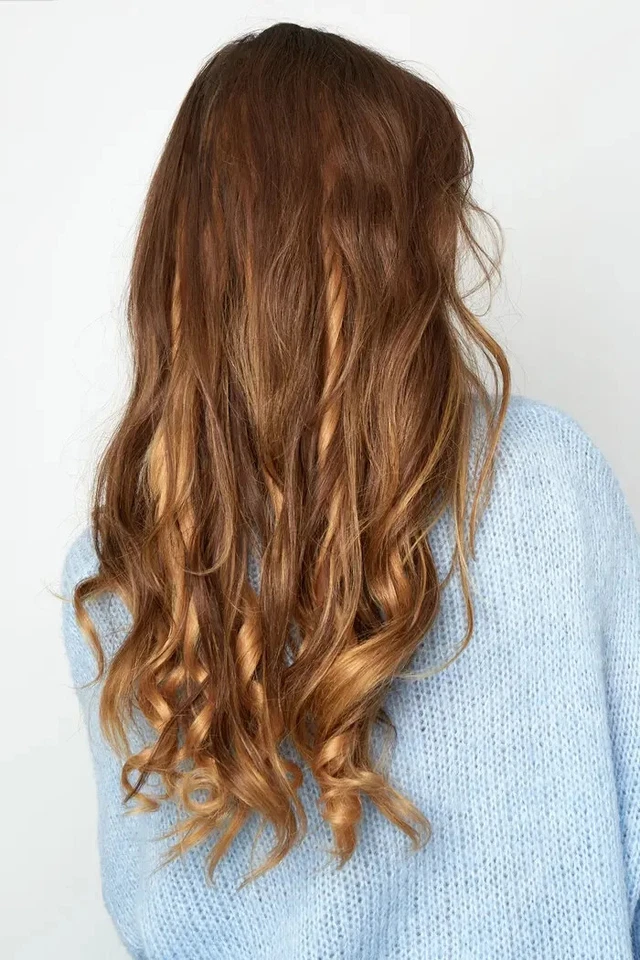 Haar Extensions Clip In Locken Haarverlängerung Kunsthaar Tressen lockig - Bild 4 von 4