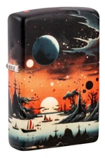 Zippo Galactic Landscape Design 540 Color Windproof Pocket Lighter, 46254