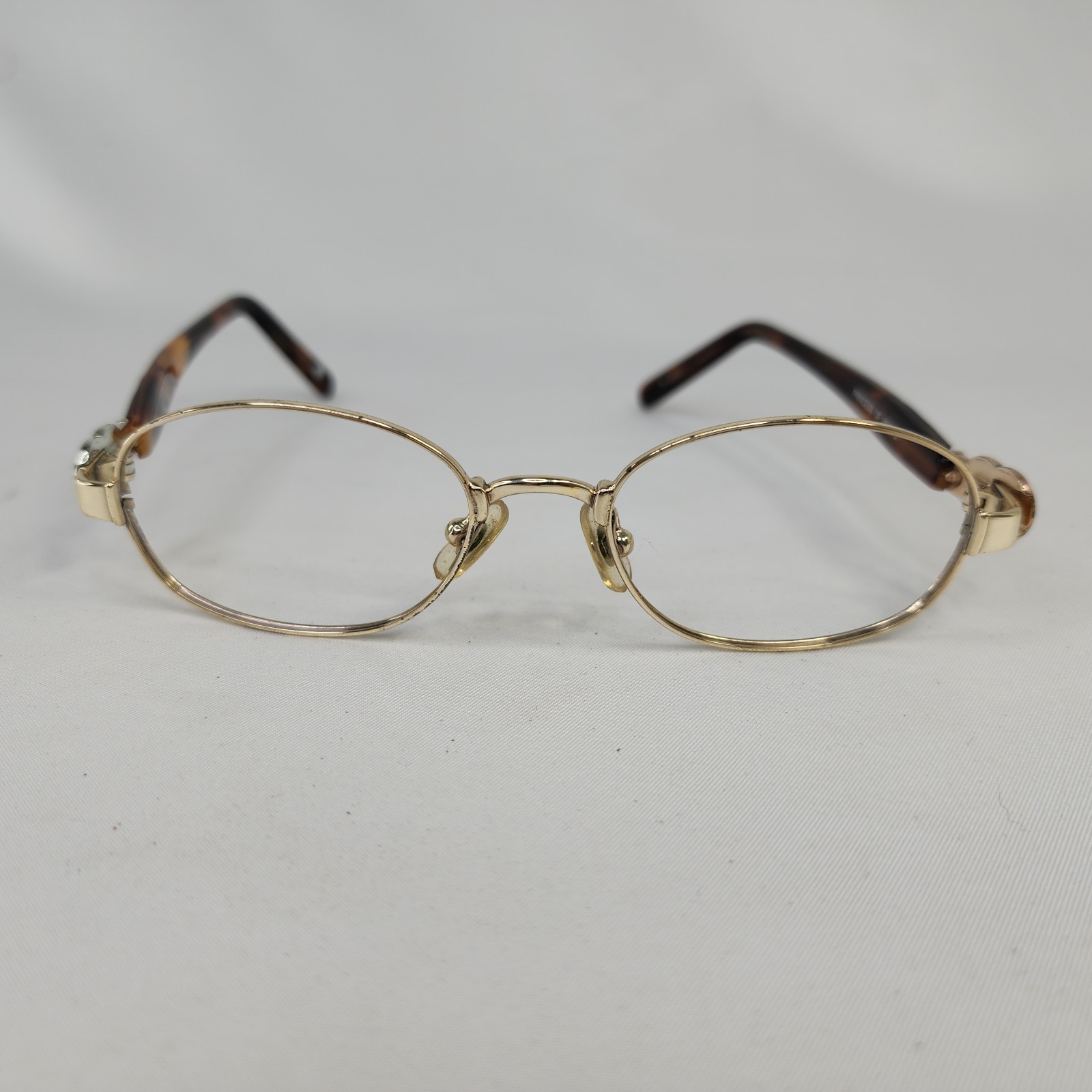 Brighton Princess of Hearts Glasses Frames SG828 Tortoise Gold Oval 49-17-135