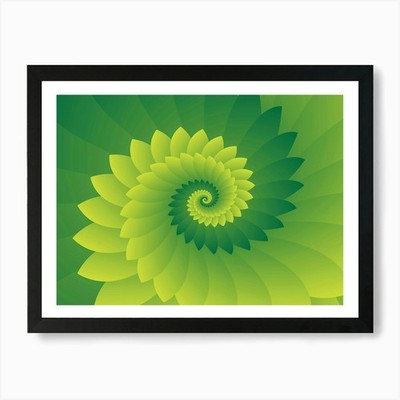 Abstraktes digitales Blumendesign gerahmtes Wandbild Poster Leinwanddruck Bild