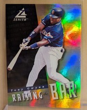 1998 Pinnacle Zenith RAISING THE BAR 4 Tony Gwynn Refractor HOF RARE GOLD INSERT