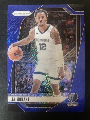2024-25 Panini Prizm Ja Morant FOTL Blue Shimmer 29/35 #64 Portland Trailblazers