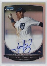 2013 Bowman Chrome Prospects Refractor 417/500 Harold Castro #BCA-HC Auto 3q5