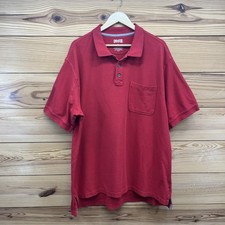 Duluth Trading Polo Shirt XL Red Short Sleeve Collared Pique Golf Cotton B125