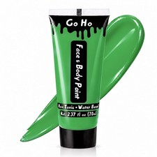 Go Ho Green Face Body Paint, Cream-Blendable Halloween Witch Costume Makeup