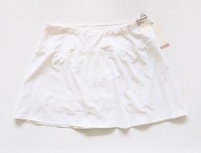 Calia Mid Rise Performance Athletic Skort White Size Large NWT