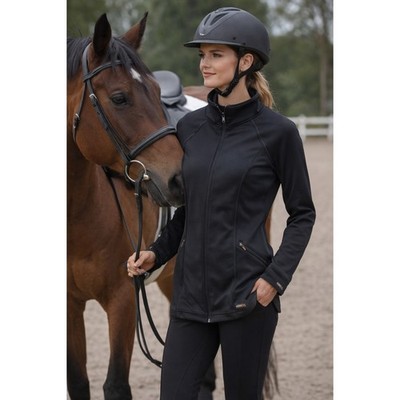 Kerrits Black Equestrian Performance Jacket Fitted Riding Zip Up Full Zip Small