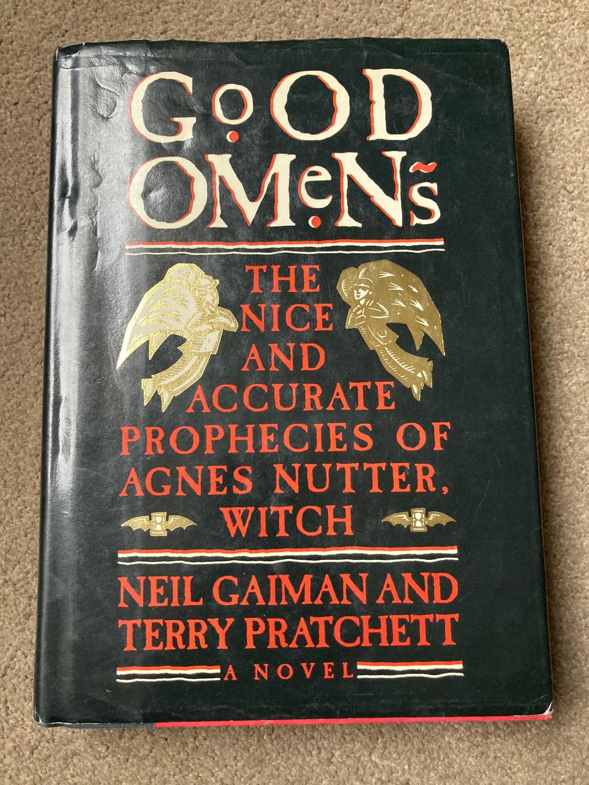 Good Omens by Neil Gaiman and Terry Pratchett (1990 US first edition)