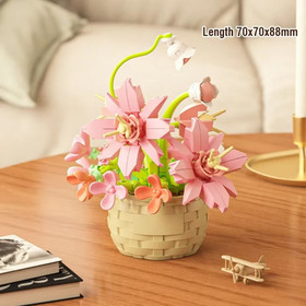 LEGO Icons Orchid Artificial Plant, Building Set with Flowers, Home Decor Gift