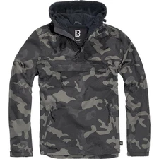 BRANDIT INDIVIDUAL WEAR Men's Fleece-Lined 1/4 Zip Windbreaker Pullover, Options