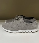 Cole Haan ZERØGRAND Gray Wingtip Brogue Oxford Lace-Up Round Toe Shoes — photo 1