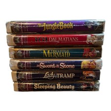 Lot Of 6 Sealed Walt Disney VHS Tapes Masterpiece Collection Movies Limited Ed