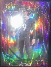 2024 Panini Select - Club Level Justin Tucker #274 Purple Shock Prizm /360